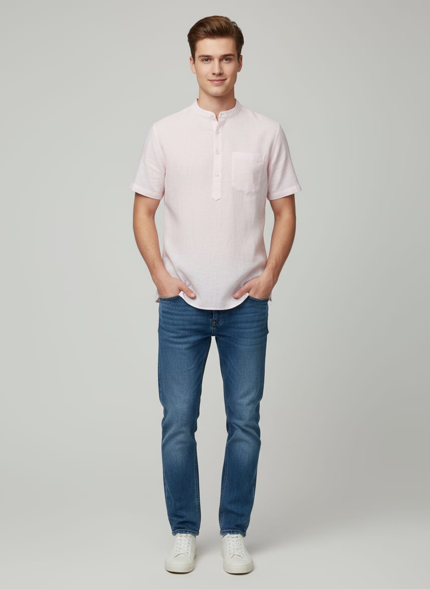 Linen Cotton Super Short Kurta