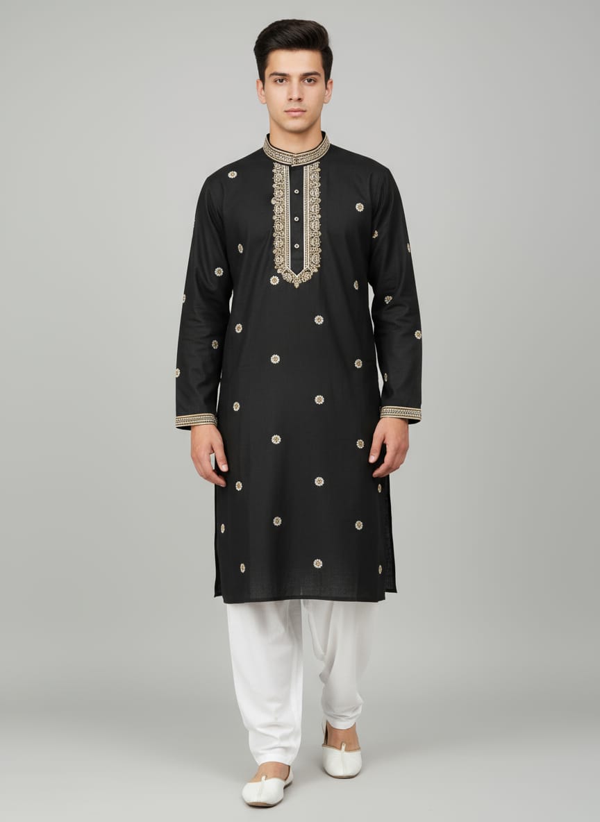 Embroidered Kurta with Salwar