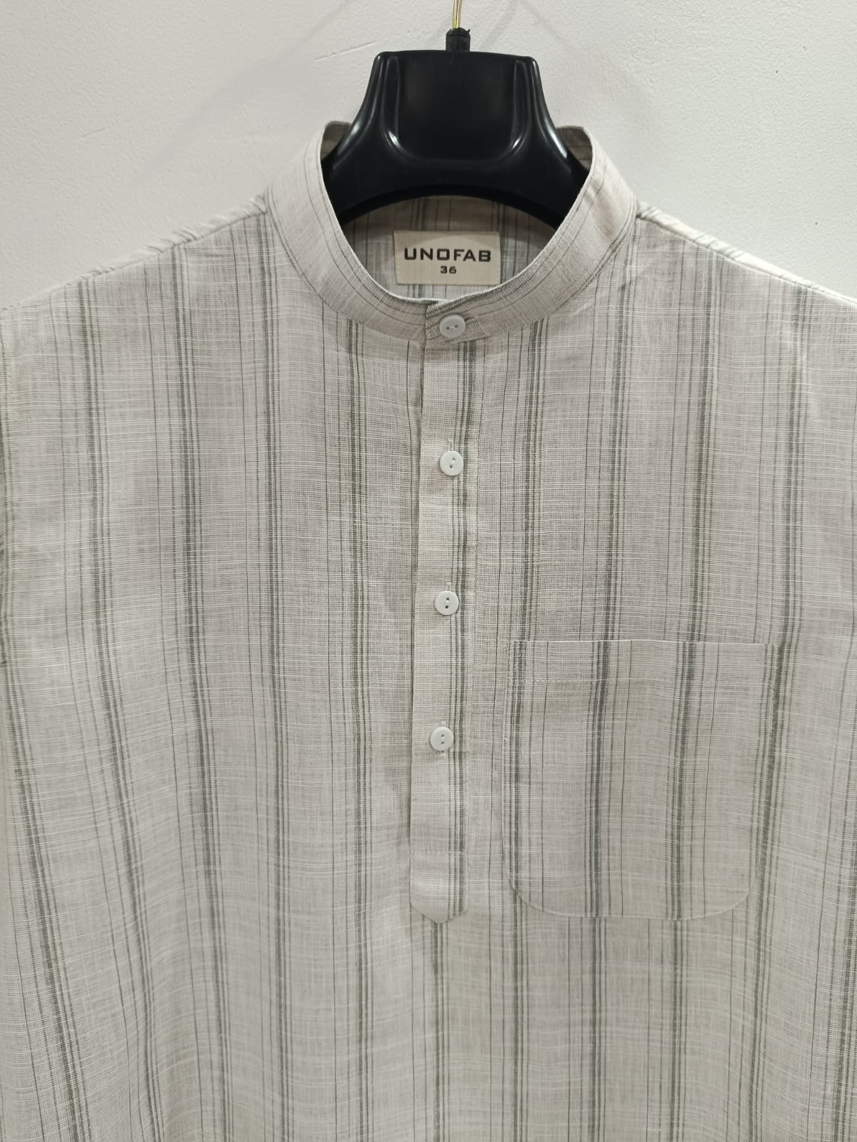 Men's Cotton Blend Striped Kurta