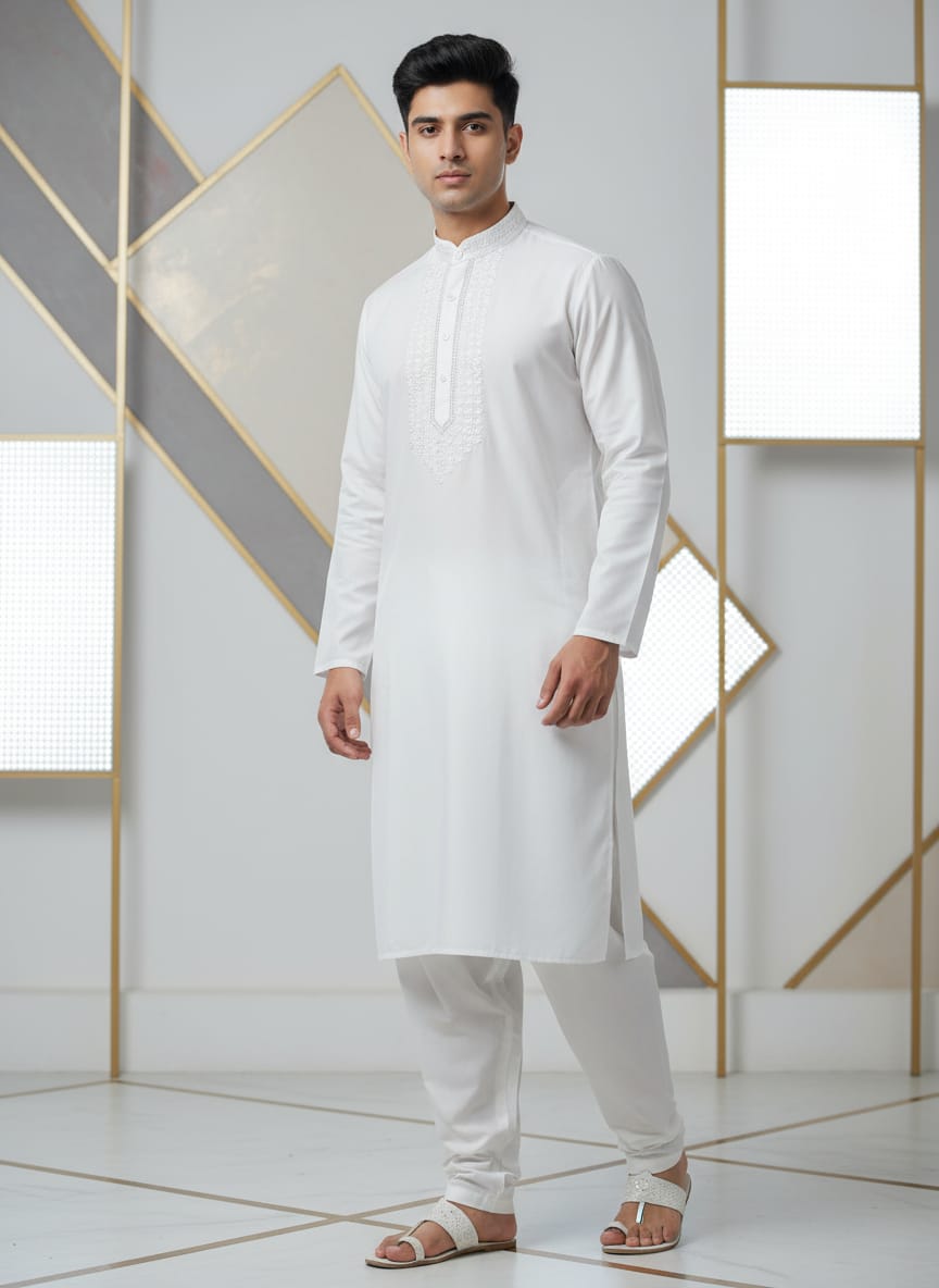 Embroidered Kurta with Salwar